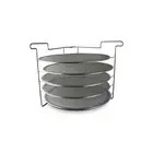 Folding Pizza Rack with Five 14 Inch Pizza Screens - Compact and Convenient D...
