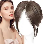 Wig Bangs Fringe - Forehead Fringe Women's Eight-Character Wig - Covers Thinning and Grey Hair Synthetic Wig Breathable for Travelling, Photography