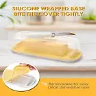 Butter Dish with Cover and Knife Set Silicone Sealing Butter Container Large