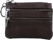 [VALICLUD] Cowhide Coin Bag Women's Business Card Holder Multi-Purpose Handbag Smooth Wallet Portable Change Wallet Key Ring