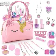 Kids Makeup Kit for Girl: Washable Non-Toxic Kid Make Up Toys for Girls,Kids Toys for Toddlers -Children Princess Little Girls Play Makeup Set - Christmas Birthday Gifts for 3 4 5 6 7 8 9 10 Year Old