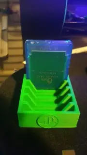 (Black) PS1 / PS2 Memory Card Holder
