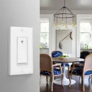 Smart Wi-Fi Light Switch Compatible with with Alexa/Google/Assistant/IFTTT(No Hu