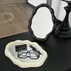 Folding Desktop Makeup Mirror Light Luxury Clouds Vanity Mirror Study