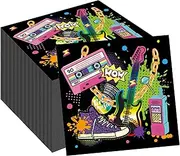 40Pcs Hip Hop Party Napkins Hip Hop Theme Party Paper Napkins Disposable Party Napkins Set Hip Hop Paper Luncheon Napkins Hip Hop Theme Party Supplies