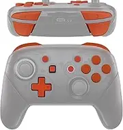 eXtremeRate Orange Repair ABXY D-pad ZR ZL L R Keys for Nintendo Switch Pro Controller, Glossy DIY Replacement Full Set Buttons with Tools for Nintendo Switch Pro - Controller NOT Included