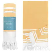 LINENOVA Sand Free Beach Towels 39"x71" Turkish Style Lightweight Swimming Outdoor Camping Towel