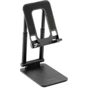 Momax Universal Smartphone Stand - Black, Foldable Design, Easy to Carry and Adjust, Sturdy Stand for Phone and Tablet [PS6]