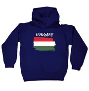 Hungary Country Flag Nationality - Kids Children Hoodie