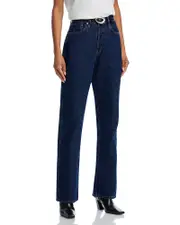 Re/Done 90s High Rise Loose Straight Jeans in Heritage Rinse