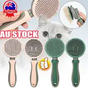 Dog Cat Brush Grooming Slicker Self Cleaning Slicker Brush Massage Hair Comb KJ