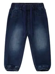 GUESS Denim Knit Pull On Pants in Blue Size: 12M, Spandex