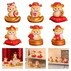 2025 New Year Statue Feng Shui Decor for Bookshelf Cabinet Table Centerpiece