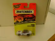 1996 MATCHBOX SUPERFAST #1 WHITE/PURPLE DODGE CHALLENGER NEW ON CARD