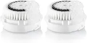 Asopetch 2Pack Facial Cleansing Brush Heads Replacement, Facial Cleanse Brush Heads, Normal Sensitive Facial Brush Heads, for Acne Prone, Clogged, Enlarged Pore, Deep Pore Sensitive Skins (White)