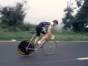 Irish Cyclist Sean Kelly Representing Winning The Time Trial 1985 Old Photo 1