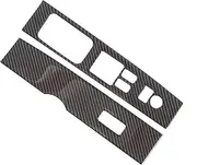 Car Window Lift Switch Buttons Frame Cover Trim Stickers for 350Z 2003-2006 Car Accessories(LHD RHD) Trim Interior (Color : Black, Size : LHD)