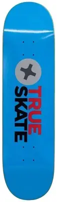 True Skate skateboard deck blue 7.5 - 8.5 inches wide