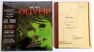 LIONEL BART'S -OLIVER - ORIG. CAST - RCA- SEALED LP + OLIVER - BOOK,MUSIC,LYRICS