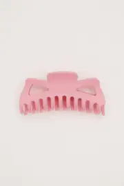Pink Large Matte Claw Clip