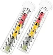 Accurate Rain Measurement Rain Gauge Test Tube Large Numbers Scale Frost-Proof for Garden Lawn