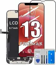 PassionTR for iPhone 13 Pro Max LCD Screen Replacement Kit, 6.7’’ A2643 for iPhone 13 Pro Max LCD Display A2484 A2641 A2644 A2645 Screen Digitizer 3D Touch Assembly Repair Part, 120Hz Promotion