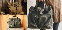 在飛比找Yahoo!奇摩拍賣優惠-復刻 FILSON 70140  上蠟帆布帆布 公事包 側背