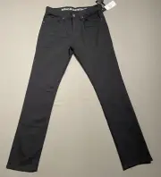 Buffalo David Bitton Jeans Men 32x32 Black Denim Pants Evan X Slim Straight Flex