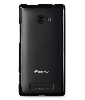 【Melkco】特價 出清 實黑HTC Windows Phone 8X 4.3吋TPU軟套手機套保護套實黑