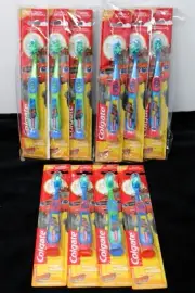 2-NEW Colgate Kids Extra-Soft BLAZE & Monster Machines Toothbrush W/Suction Cups