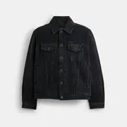 Black Denim Jacket In Organic Cotton