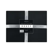 Jenny McLean Douce Black Throw Rug