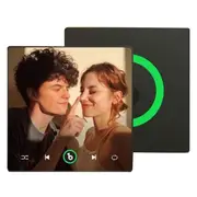 Customized Music Fridge Magnet Personalized Music Fridge Sticker Can Play Songs Refrigerator Magnets for Music Lover A Photo Color