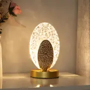 Crystal Table Lamp LED Touch Sensor Dimmable Bedroom Bedside Desk Night Light