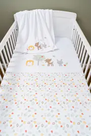 Silvercloud Treetops Forest Baby 3 Piece Coverlet Bedding Set