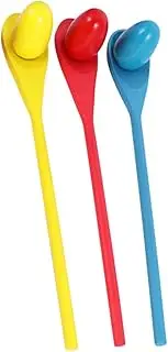 ERINGOGO 3 Pack Balancing Stick Toy for Boys and Girls Sensory Training Game Spoon Egg Toy Fidget Tool for Boys Girls Random