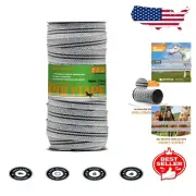 High-Tensile Electric Fence Tape, 500ft Poly Tape for Reliable Horse Containment