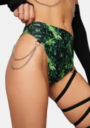 [The Lyte Couture] Cyber Grid High Waist Bottoms