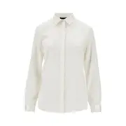 [EMPORIO ARMANI] EMPORIO ARMANI Stretch silk satin shirt Woman White