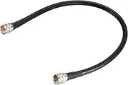Boxonly Coaxial Cable with PL-259 Male to PL-259 Male Connectors Low Loss Coax Cable RG213 0.46M/1.5Ft