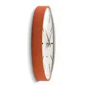 Newgate Radio City Wall Clock Bold Black Marker Dial.- Matte PumPack of in Orange