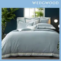 在飛比找momo購物網優惠-【WEDGWOOD】500織長纖棉Bi-Color素色被套枕