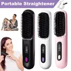 Cordless Portable Straightener Brush-GoBrush PRO Rechargeable Mini Straightener