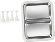 STARTIST Ice Cream Maker Ice Cream Pan Easy to Clean Household Fun Parent Child Activities Portable Versatile Frozen Yogurt Rolls Tray, White No Lid