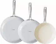 Redchef NonStick Ceramic Frying Pan Set, NonToxic Ceramic Pans for Cooking