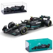F1 1:24 Scale 2023 Lewis Hamilton Mercedes AMG W14 Diecast Car & Driver Model