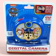 Kids Digital Camera PAW PATROL 2” LCD w/SD Card Video Recording Games MP3 -Chase