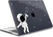 May Chen Case for MacBook Pro 13 inch M2 2023,2022,2021,2020 A2338 M1 A2251 A2289, Plastic Hard Shell Case for MacBook Pro 13" with Touch Bar Fits Touch ID, Astronaut Space