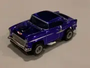 SlotsnStuff 's EXCLUSIVE ‘55 Chevy Chrome Blue Body Slot Car w/ Bulldog Chassis