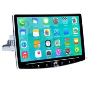 Single 1DIN Car Stereo Radio Wireless Carplay Android Auto Bluetooth GPS Wifi